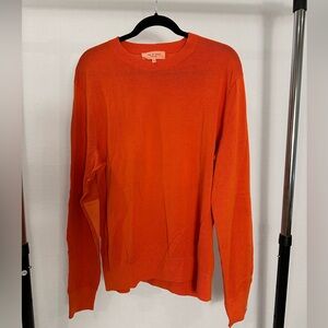 Rag & Bone size Large orange cotton sweater